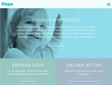 Tablet Screenshot of hopeyhdistys.fi
